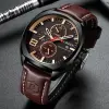 Curren 8324 Fashion Men’s Sport Watch Men Analog Quartz Watches Water resistant Date Military Multifunction Wrist Watches