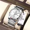 POEDAGAR 930 Luxury Watch For Man Water resistant Luminous Date Week Stainless Steel Watch Men Watch Casual Quartz Men’s Watches